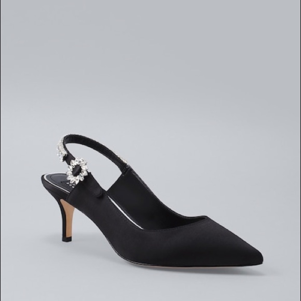 Satin Slingbacks